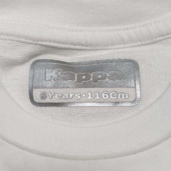 Kappa Girls Crew Neck White Pullover Loopknit Long Sleeve Sweatshirt NWOT - Picture 11 of 11